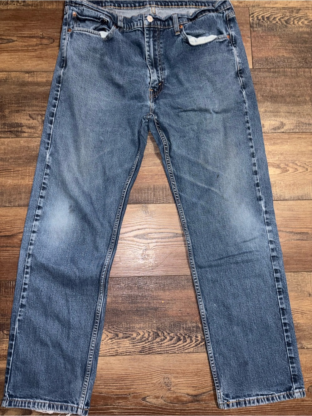 Levi’s 505 Men’s 38x32 Regular Fit Straight Leg Jeans Blue Wash Denim Pants